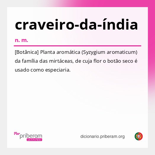 Significado de craveiro-da-índia