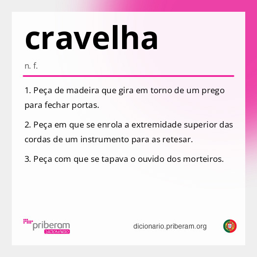 Significado de cravelha