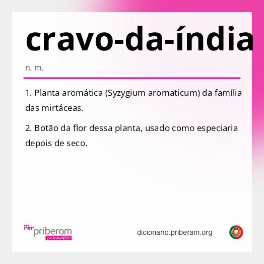 Significado de cravo-da-índia