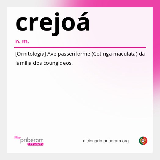 Significado de crejoá