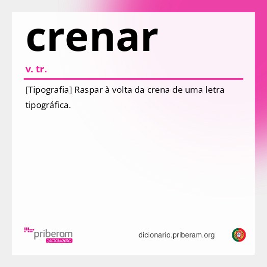 Significado de crenar