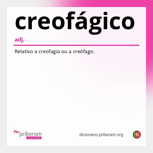 Significado de creofágico