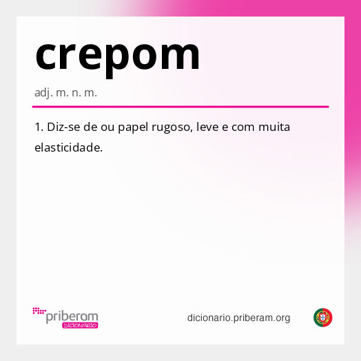Significado de crepom