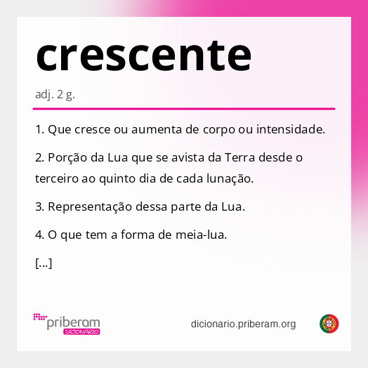 Significado de crescente