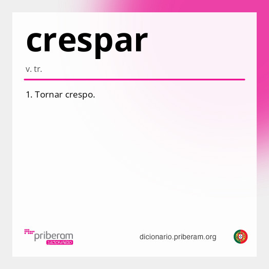 Significado de crespar