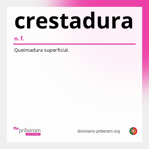 Significado de crestadura
