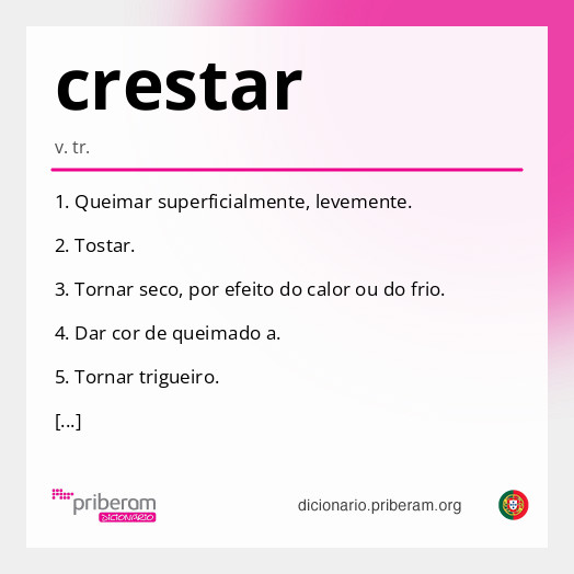 Significado de crestar