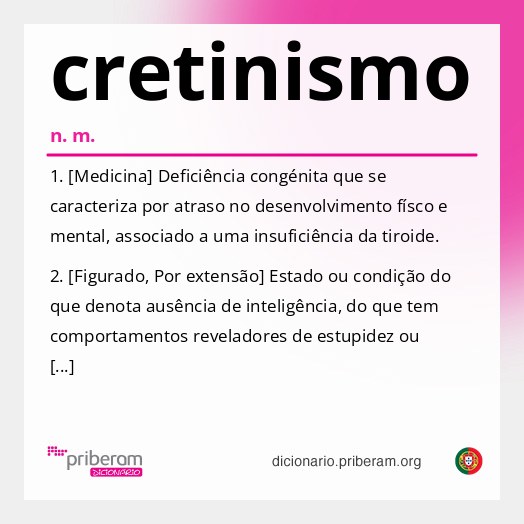 Significado de cretinismo