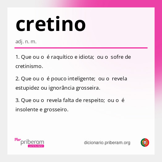 Significado de cretino