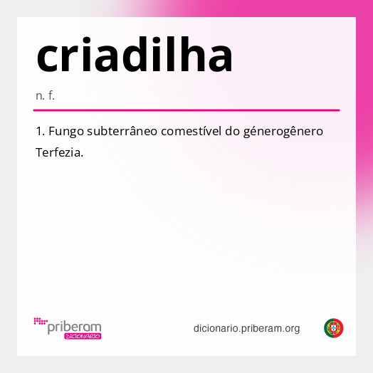 Significado de criadilha