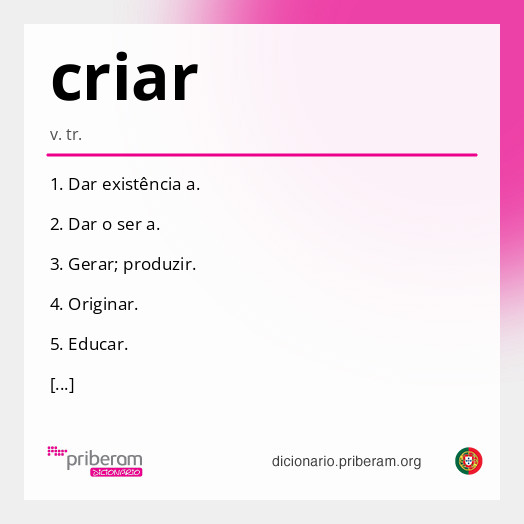 Significado de criar
