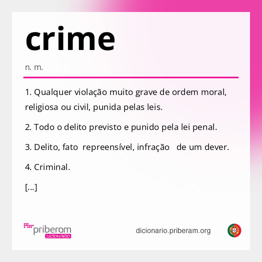Significado de crime