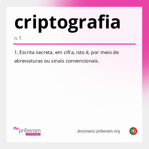 Significado de criptografia