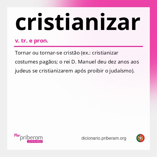 Significado de cristianizar