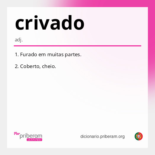 Significado de crivado