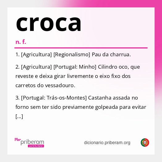 Significado de croca