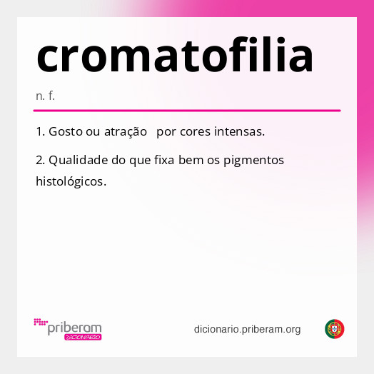 Significado de cromatofilia