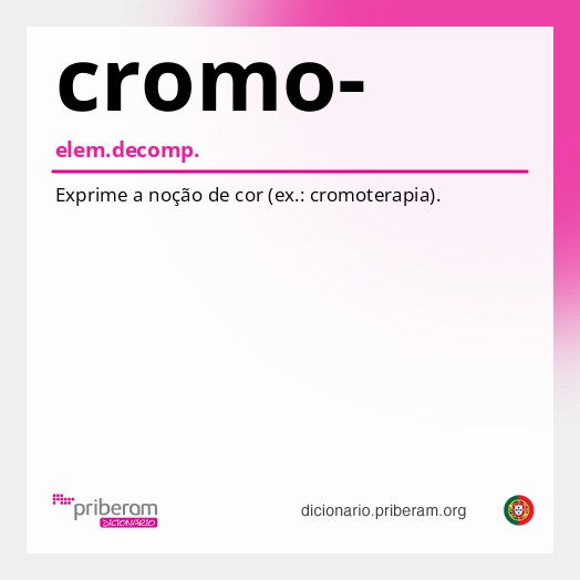 Significado de cromo-