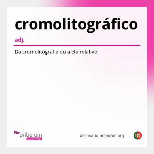 Significado de cromolitográfico