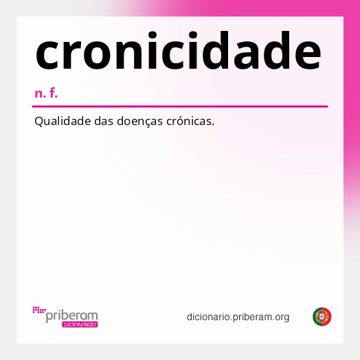 Significado de cronicidade
