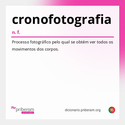 Significado de cronofotografia