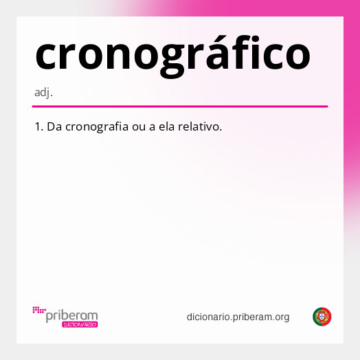 Significado de cronográfico