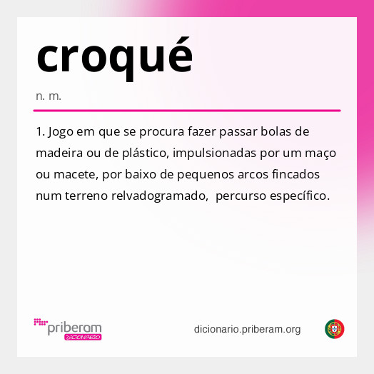 Significado de croqué