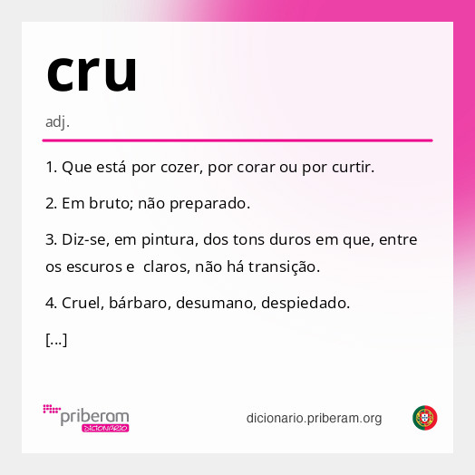 Significado de cru