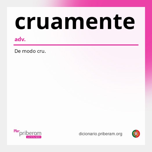 Significado de cruamente
