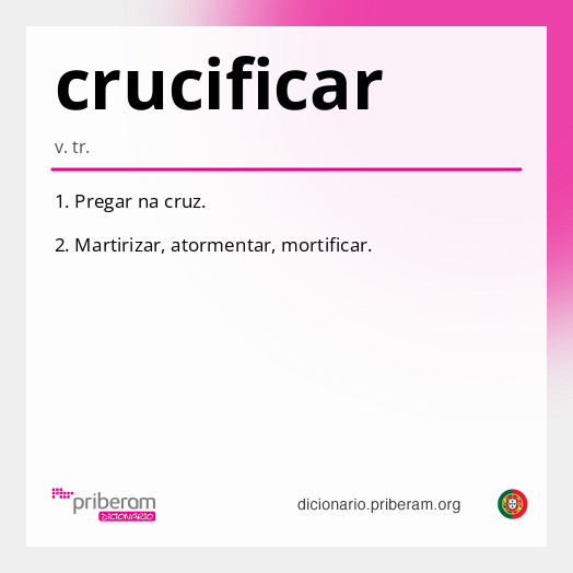 Significado de crucificar