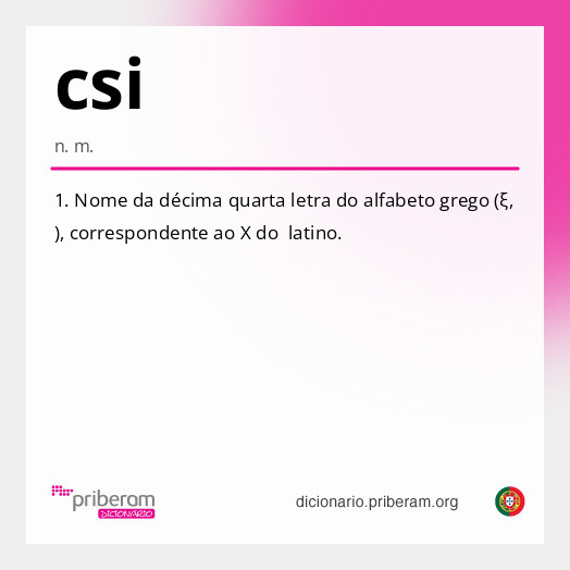 Significado de csi