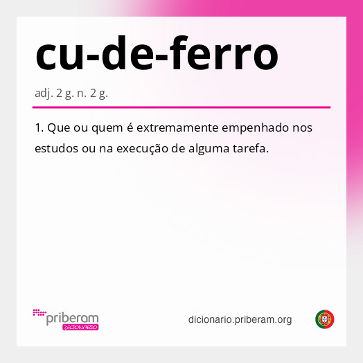 Significado de cu-de-ferro
