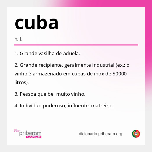 Significado de cuba