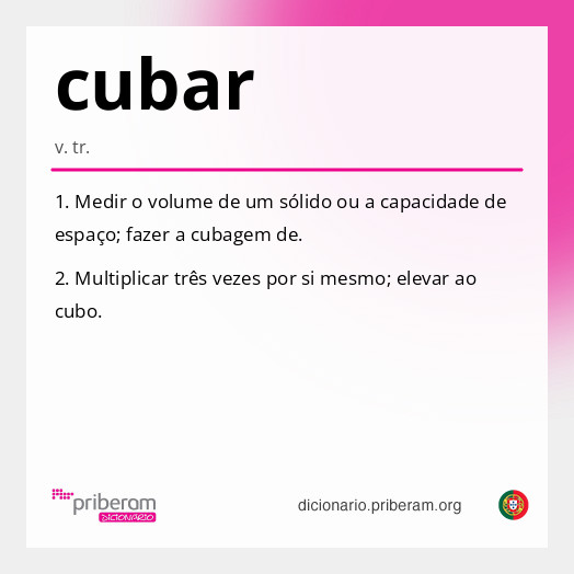 Significado de cubar