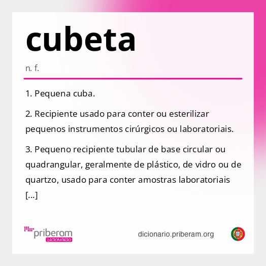 Significado de cubeta