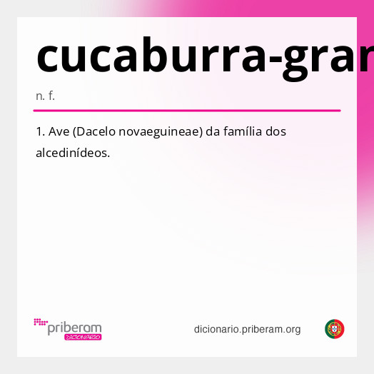 Significado de cucaburra-grande