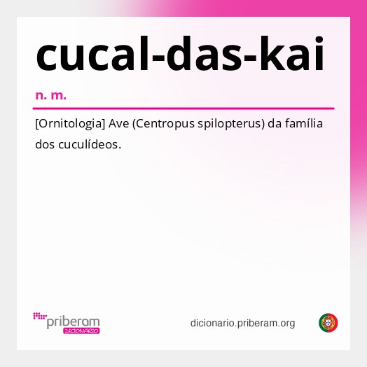Significado de cucal-das-kai