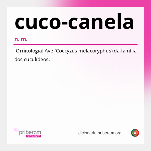 Significado de cuco-canela