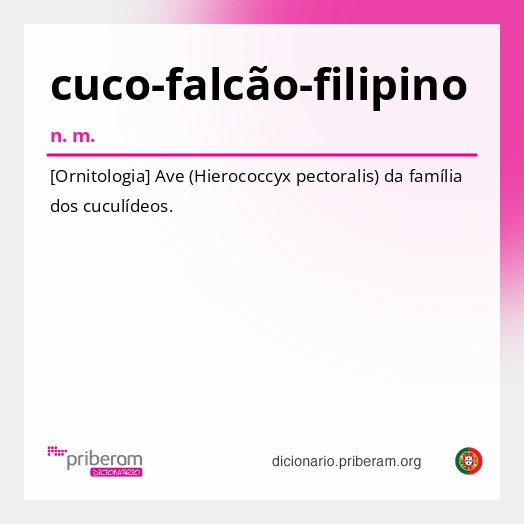 Significado de cuco-falcão-filipino