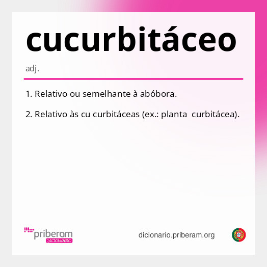 Significado de cucurbitáceo