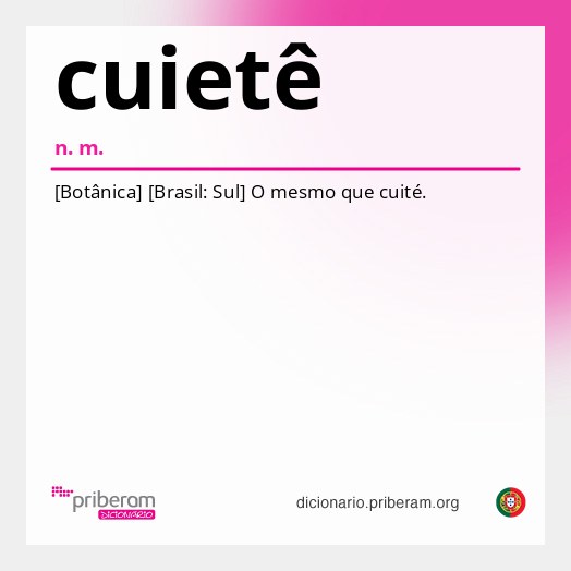 Significado de cuietê