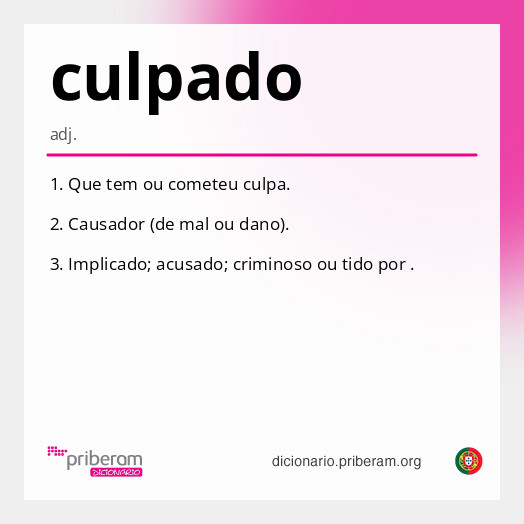 Significado de culpado
