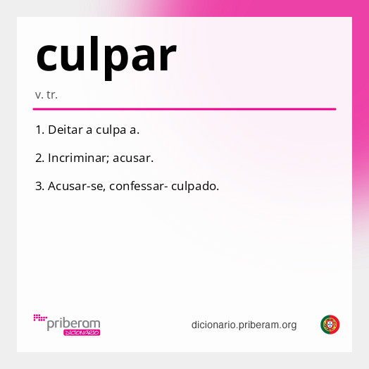 Significado de culpar