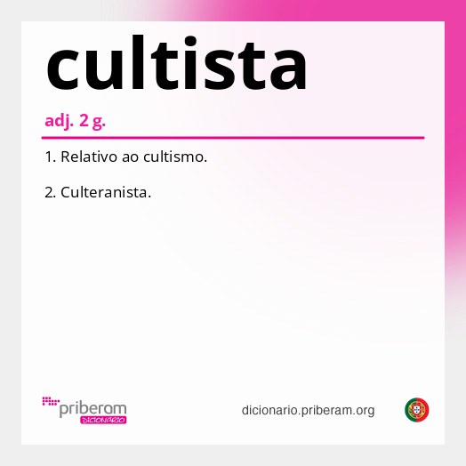 Significado de cultista