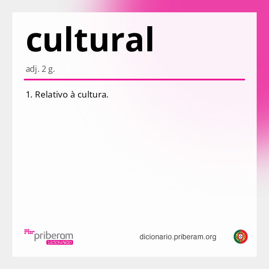Significado de cultural