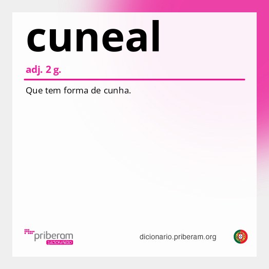 Significado de cuneal