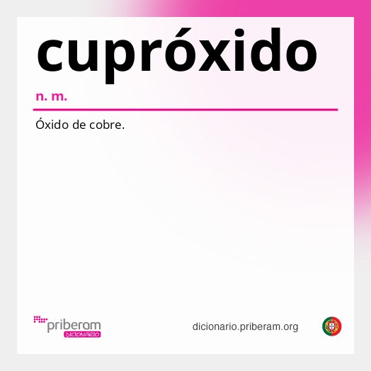 Significado de cupróxido