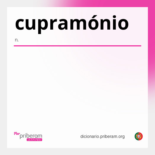 Significado de cupramónio
