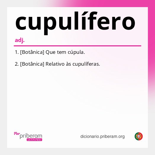 Significado de cupulífero