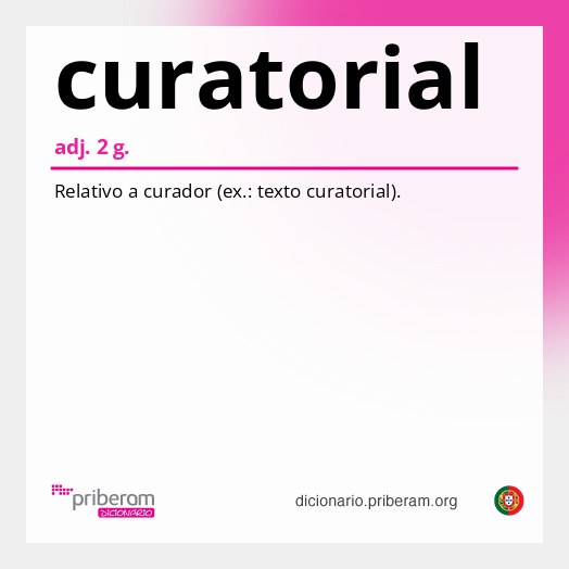 Significado de curatorial